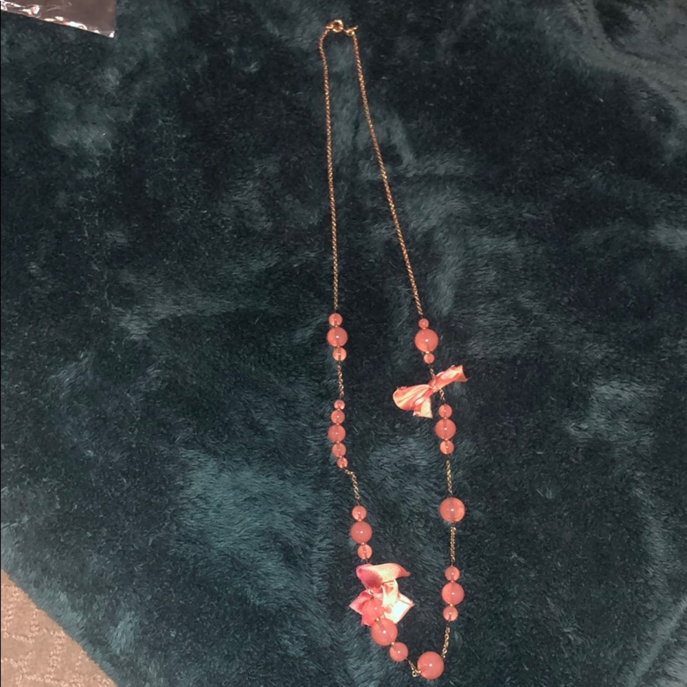 J. Crew Gold Bow Necklace